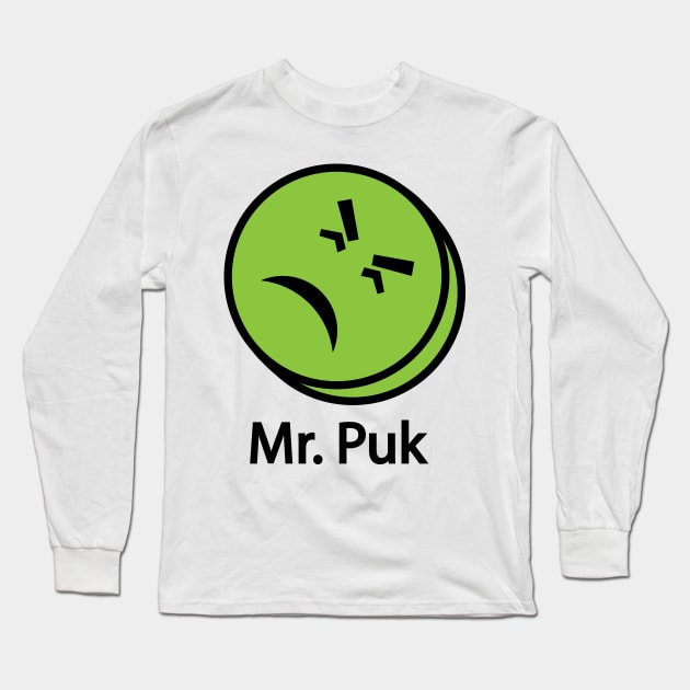 Mr. Puk (Mr. Yuk's Offspring) Long Sleeve T-Shirt by albinochicken